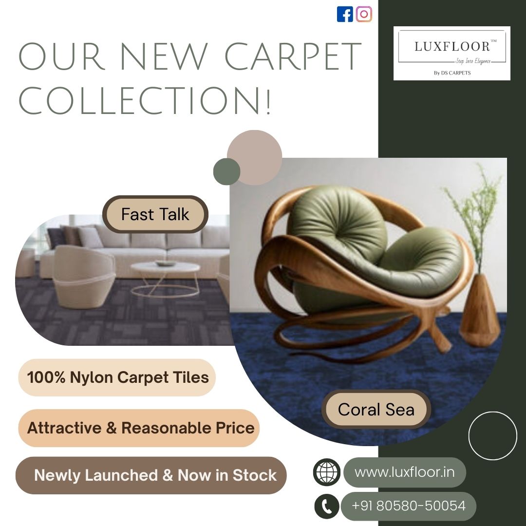 Discover the Best Nylon Carpet Luxfloor’s Fast Talk & Coral Sea Collection