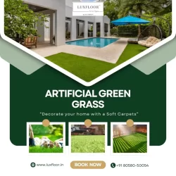 Luxfloor Artificial Green Grass Carpet – Lush & Low Maintenance