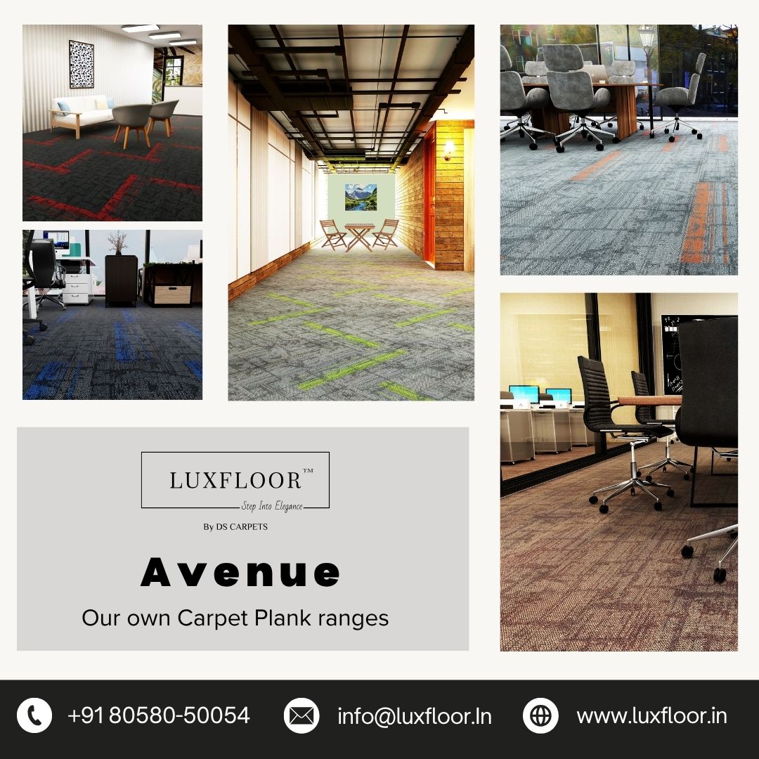 Premium Office Carpet Tiles in Delhi | Luxfloor